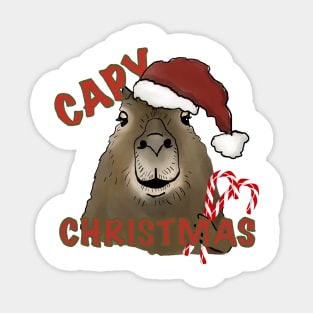 Capy Christmas Sticker